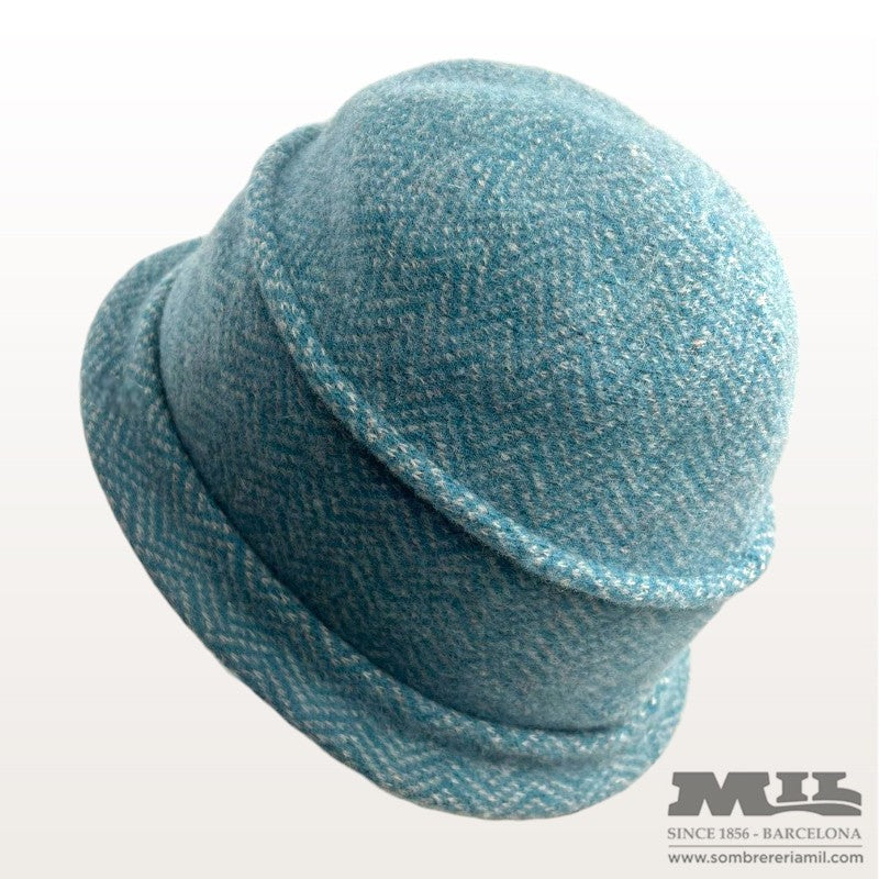 Boiled Wool Cloché in Pattern | Seeberger