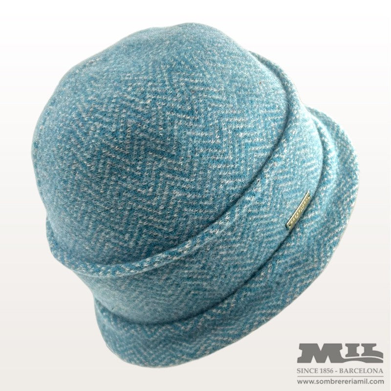 Boiled Wool Cloché in Pattern | Seeberger