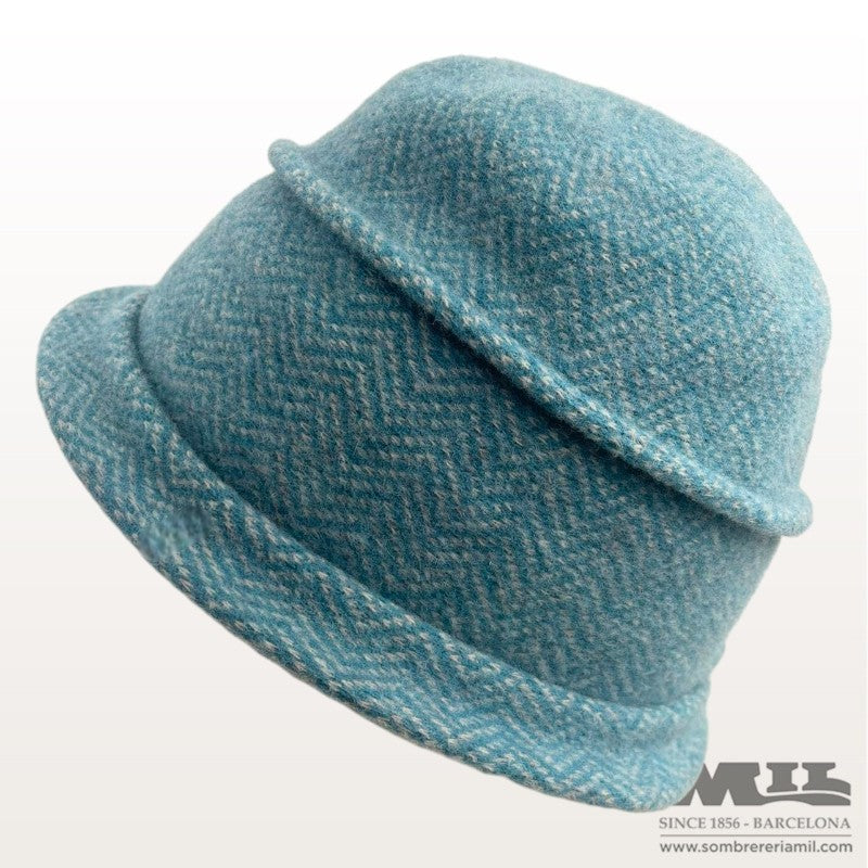 Boiled Wool Cloché in Pattern | Seeberger