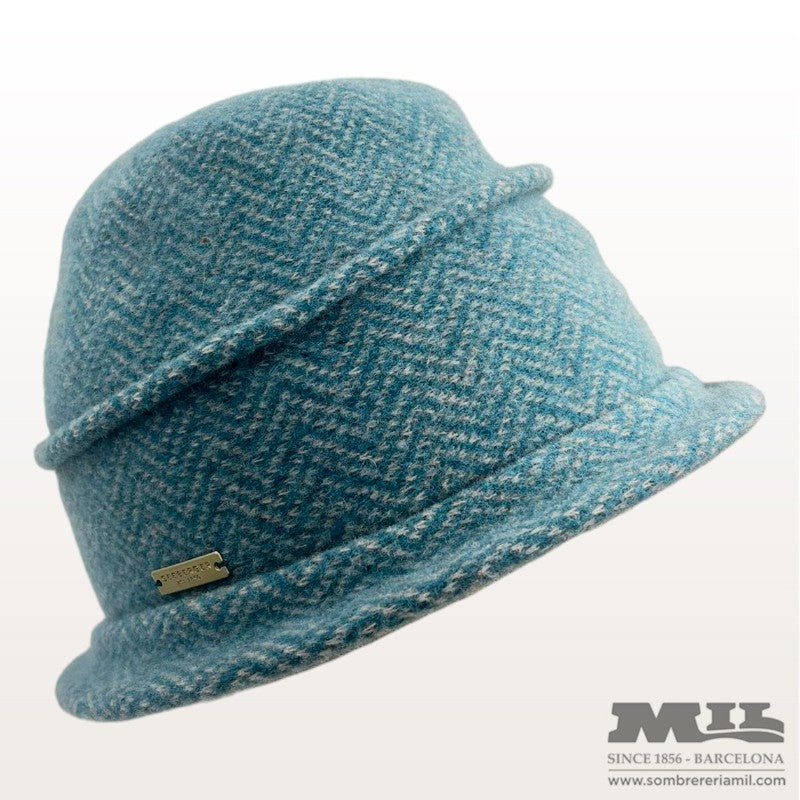 Boiled Wool Cloché in Pattern | Seeberger