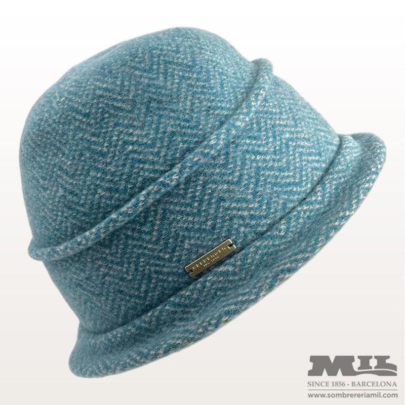 Boiled Wool Cloché in Pattern | Seeberger