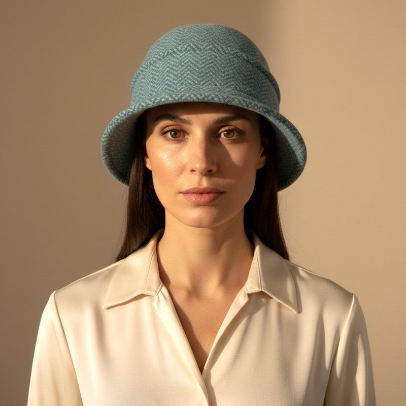 Boiled Wool Cloché in Pattern | Seeberger