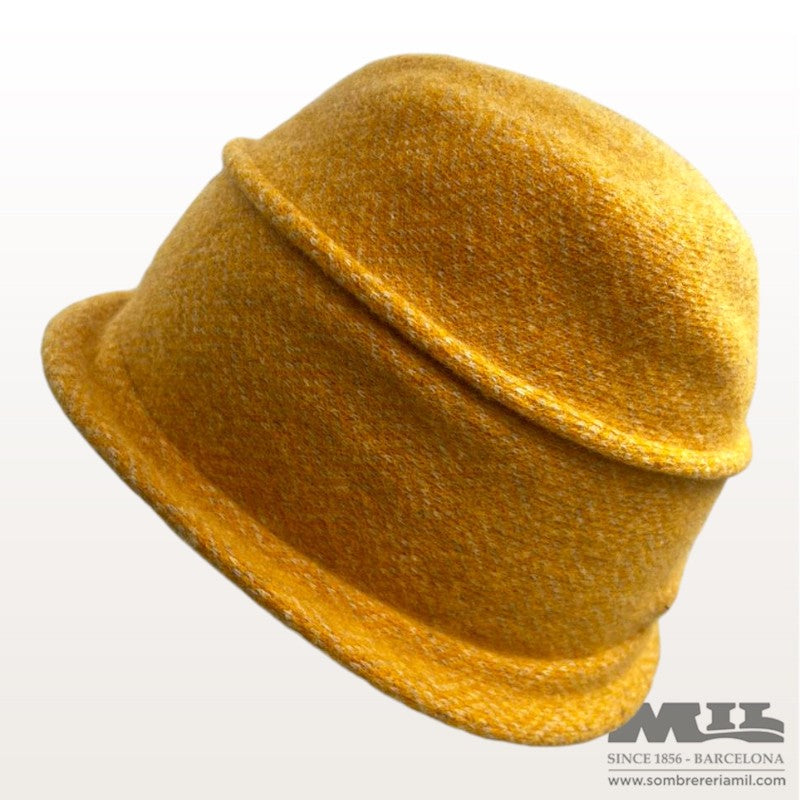 Boiled Wool Cloché in Pattern | Seeberger