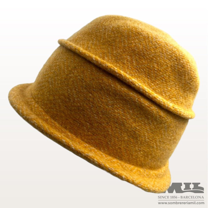 Boiled Wool Cloché in Pattern | Seeberger