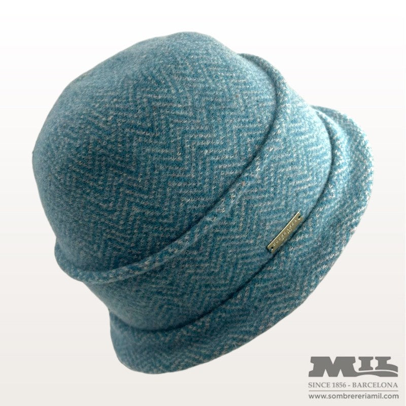 Boiled Wool Cloché in Pattern | Seeberger