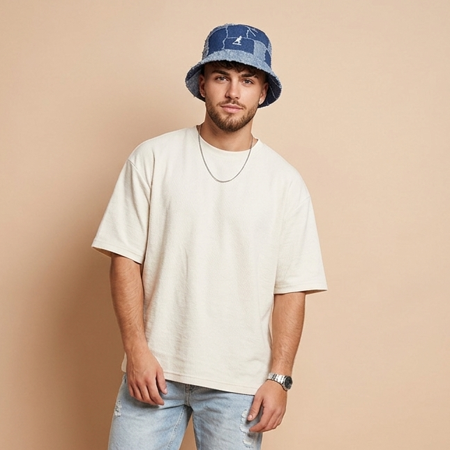Barret Bucket Denim Mashup | Kangol