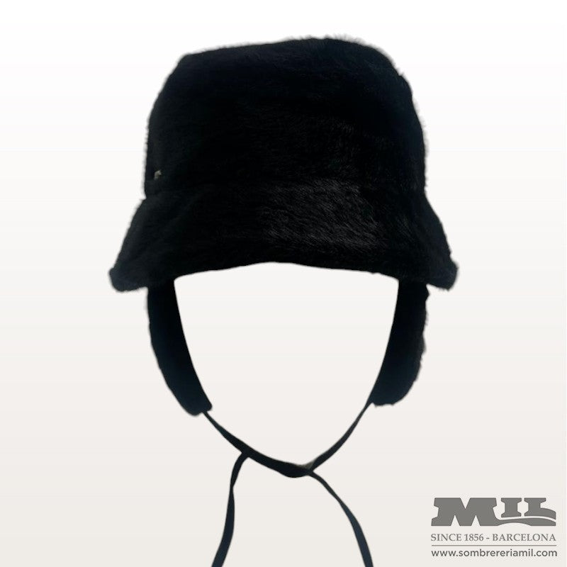 Fake Fur Bucket Hat with Earflaps | Seeberger