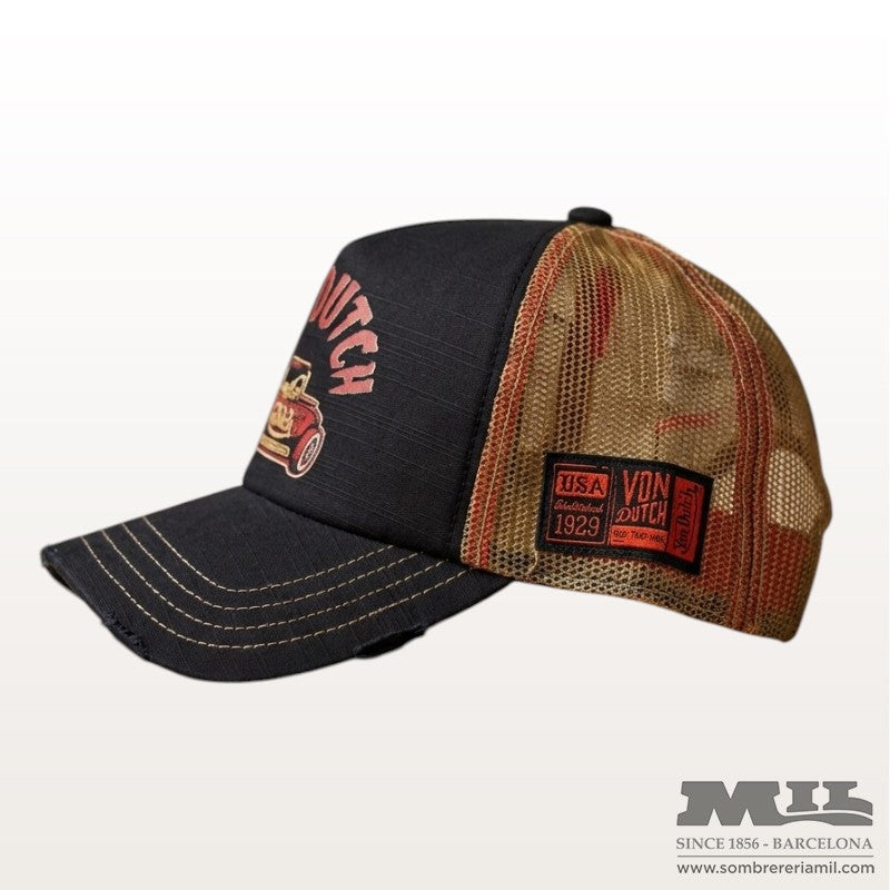 Gorra Trucker Retro Flame & Pin-Up | Von Dutch