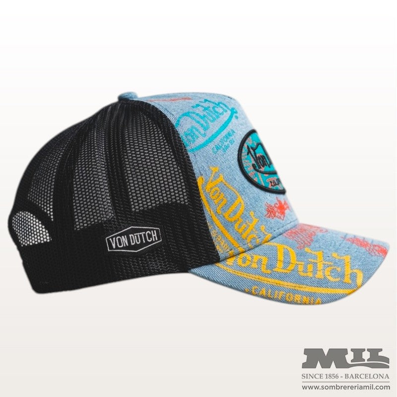 Gorra Trucker Blue Denim | Von dutch