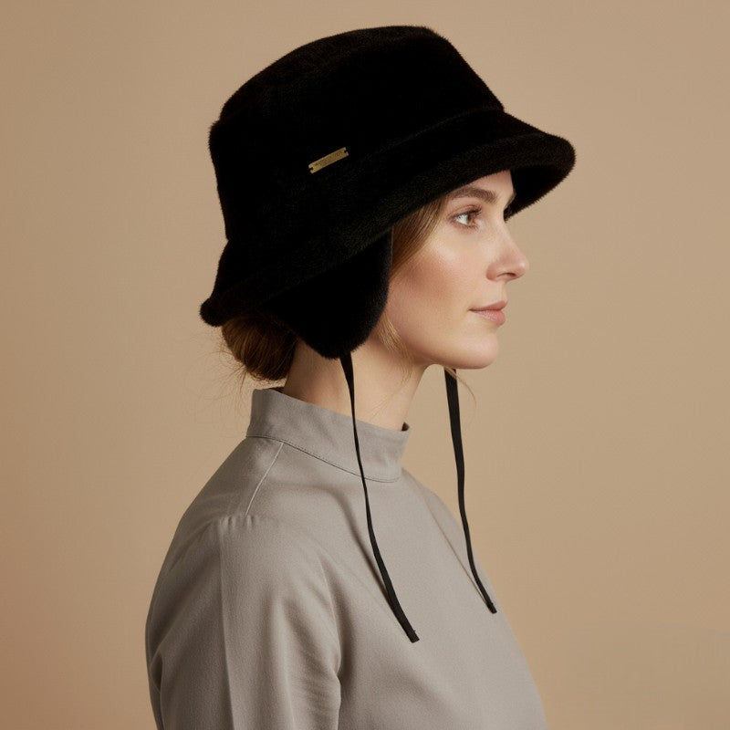 Fake Fur Bucket Hat with Earflaps | Seeberger