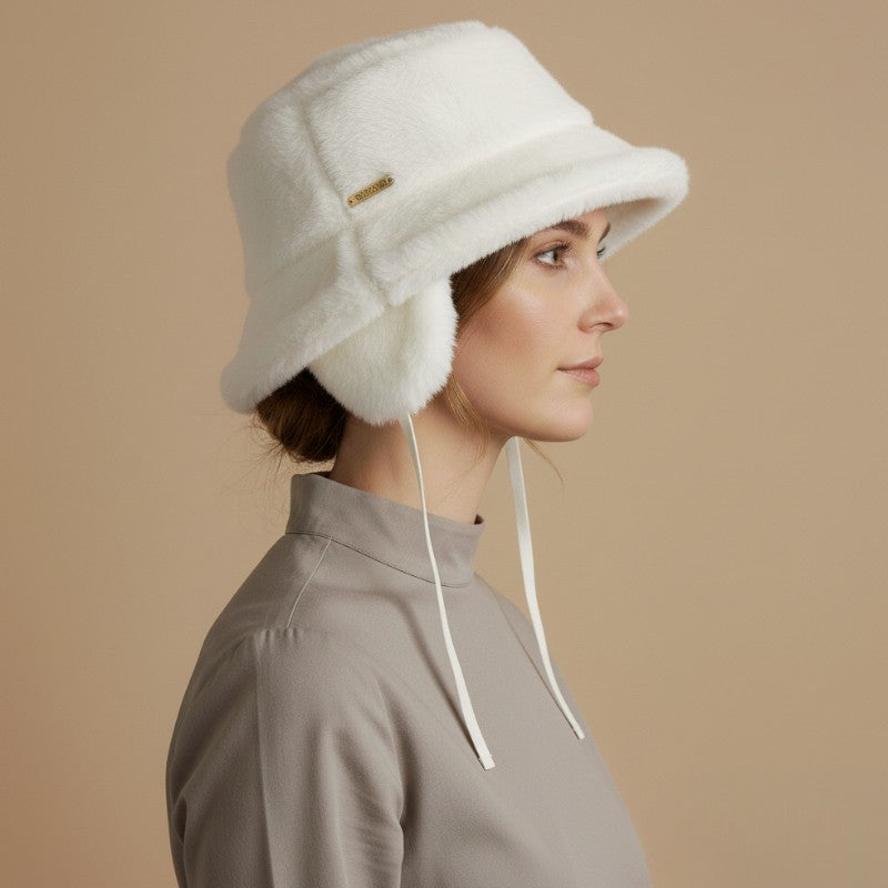 Fake Fur Bucket Hat with Earflaps | Seeberger