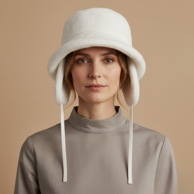 Fake Fur Bucket Hat with Earflaps | Seeberger
