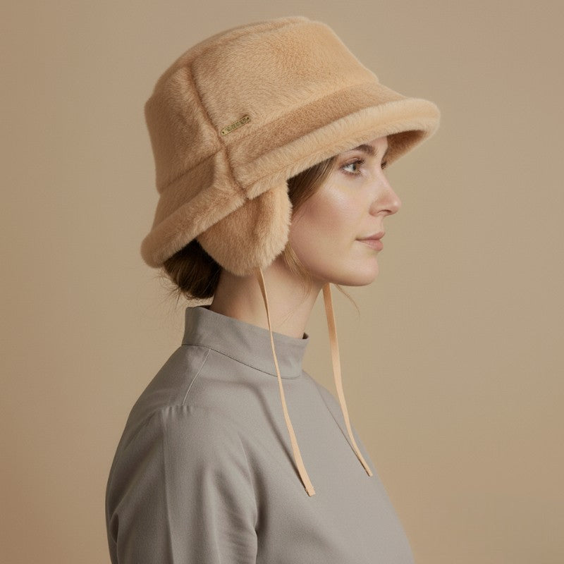 Fake Fur Bucket Hat with Earflaps | Seeberger