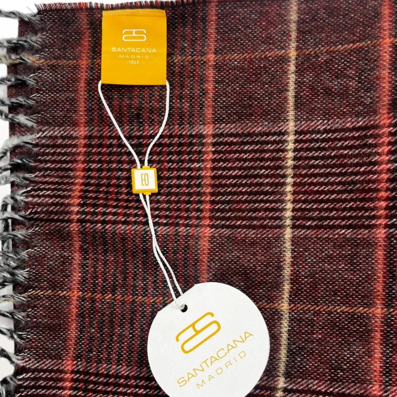 Bufanda de Cuadros con Flecos | Santacana