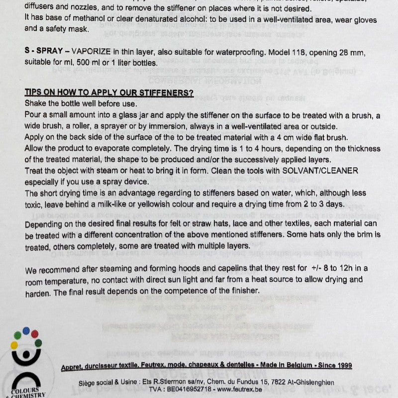 Apresto Tèxtil 1L Durtex | Colours &amp; Chemistry