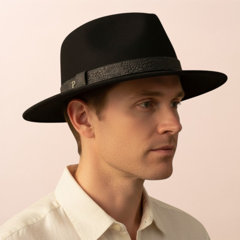 Barret Traveller amb cinta de cuir | Panizza