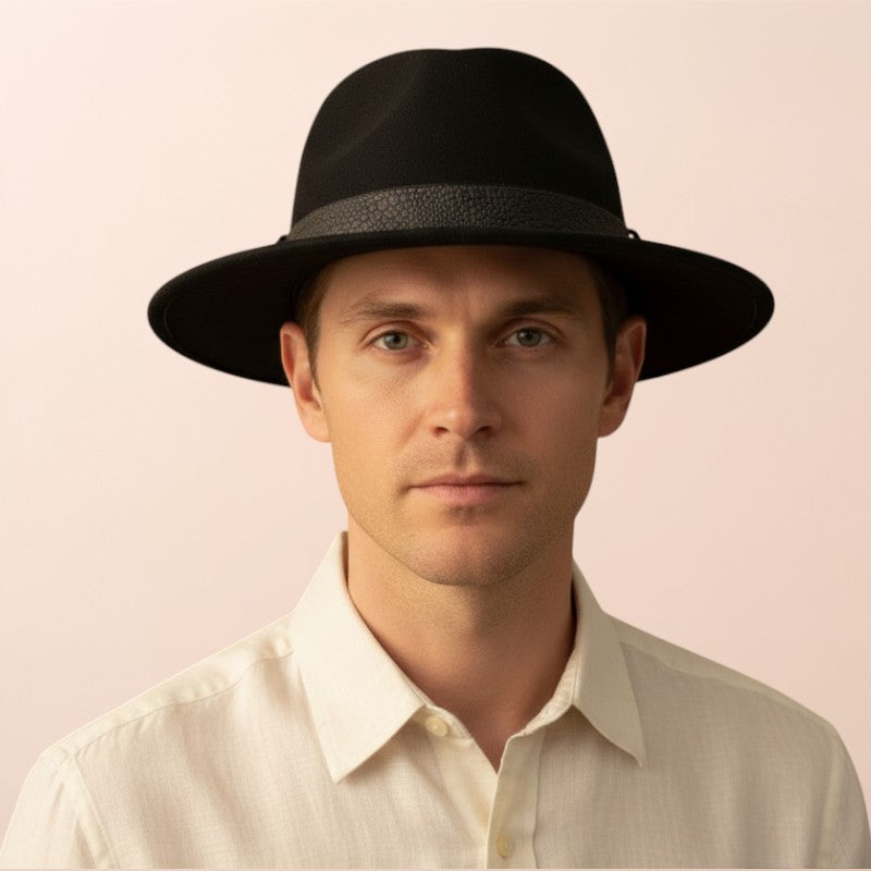 Barret Traveller amb cinta de cuir | Panizza